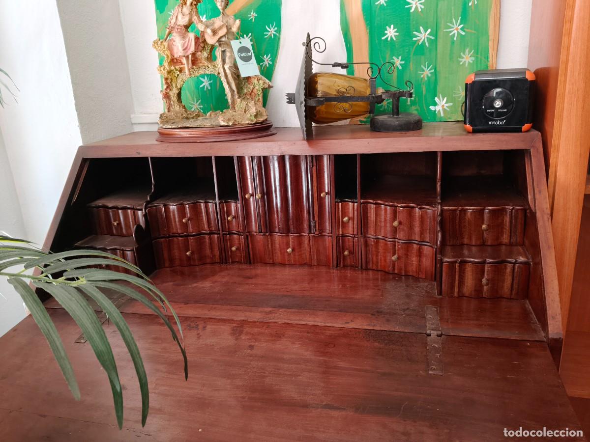 Antig&uuml;edades: Bureau antiguo / escritorio antiguo de madera - Foto 9