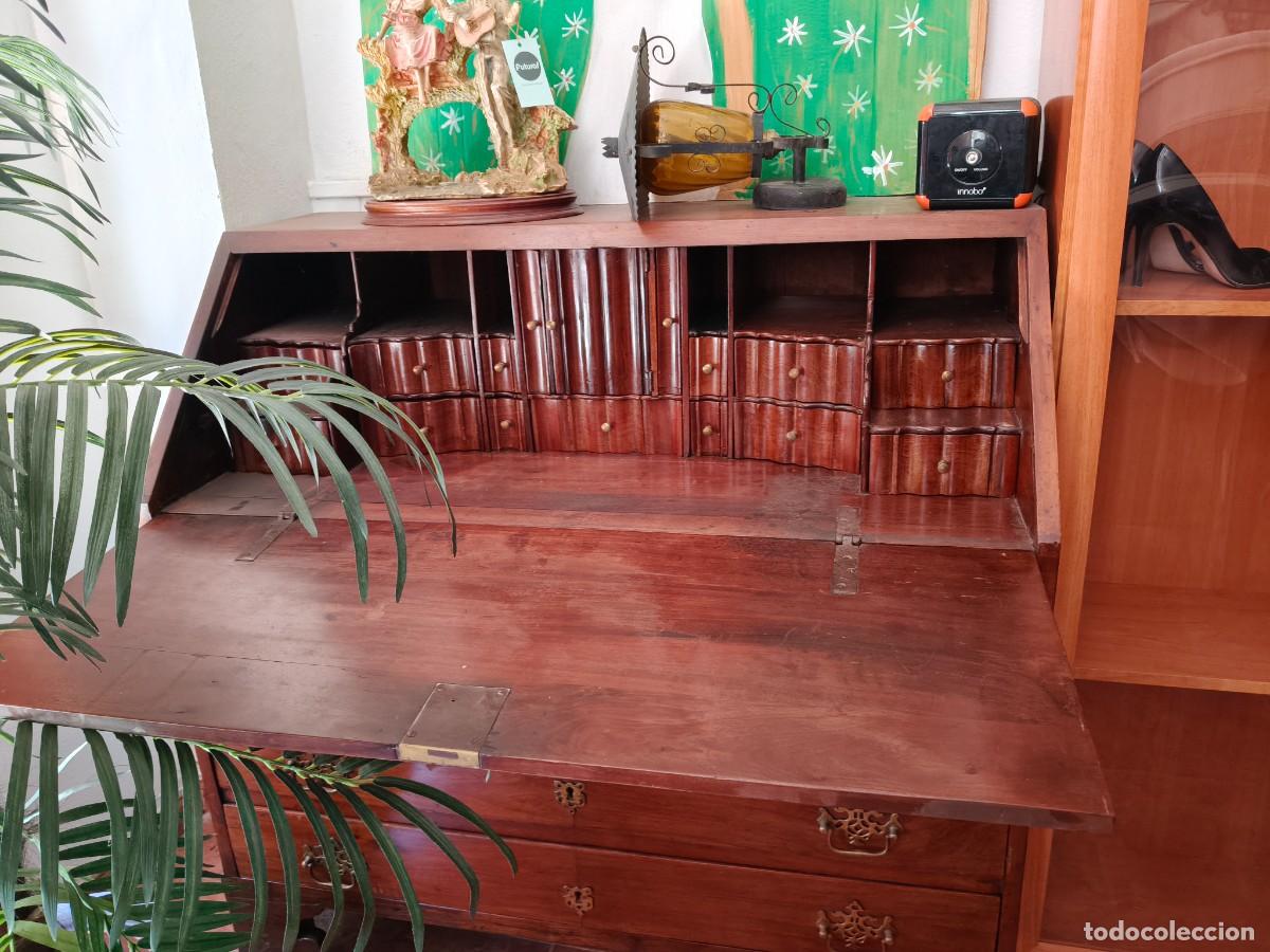 Antig&uuml;edades: Bureau antiguo / escritorio antiguo de madera - Foto 10