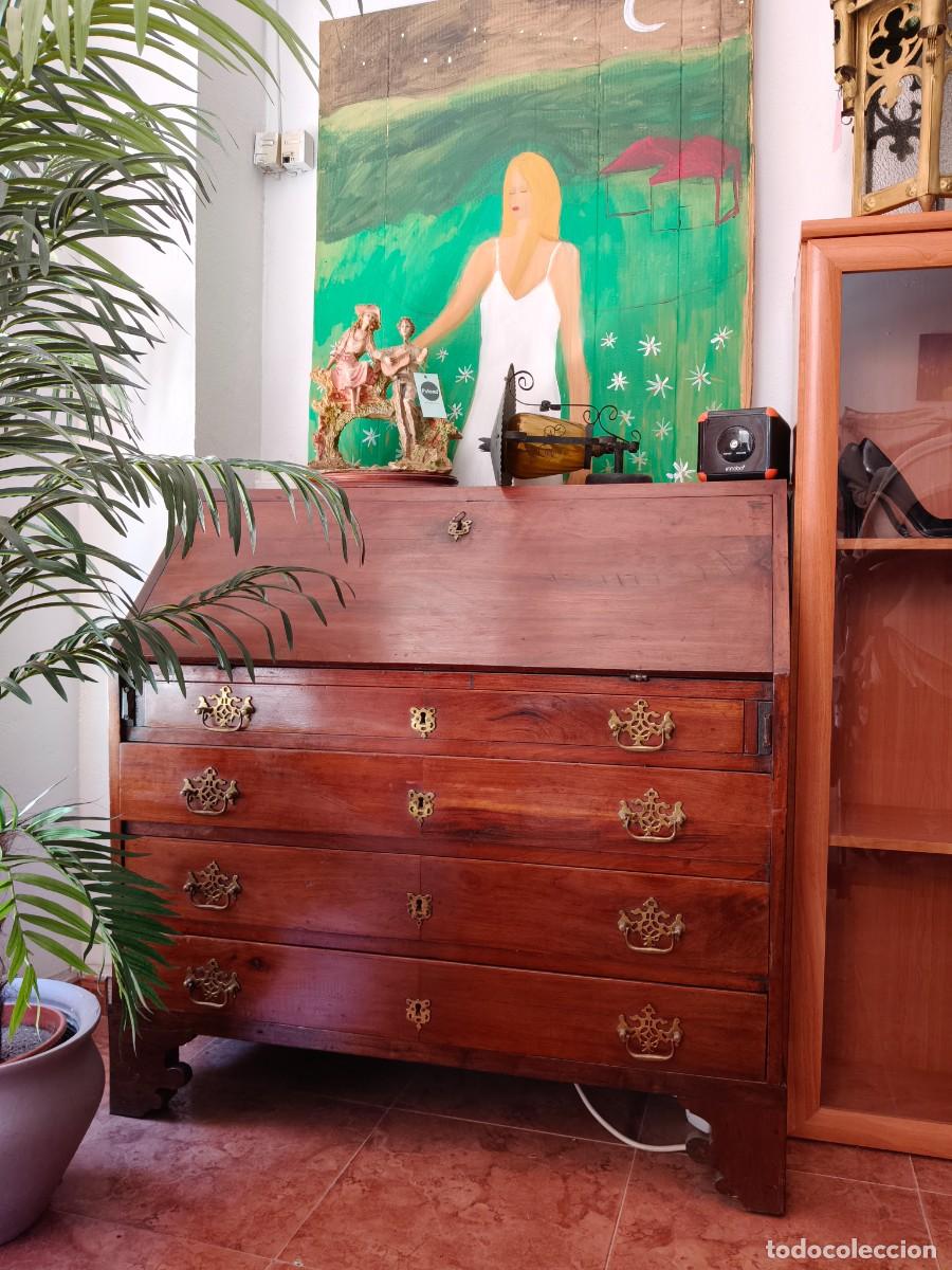 Antig&uuml;edades: Bureau antiguo / escritorio antiguo de madera