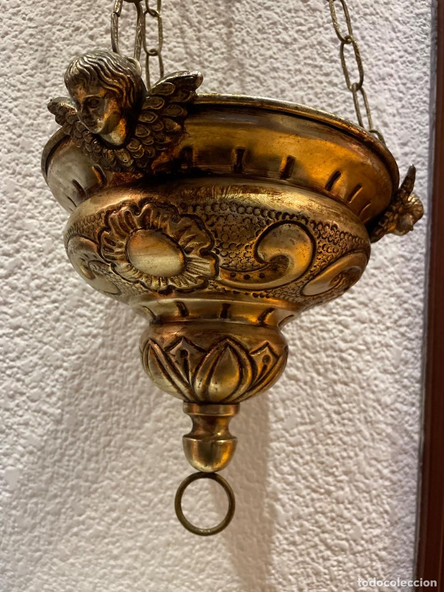 Antig&uuml;edades: L&aacute;mpara votiva de iglesia. - Foto 3