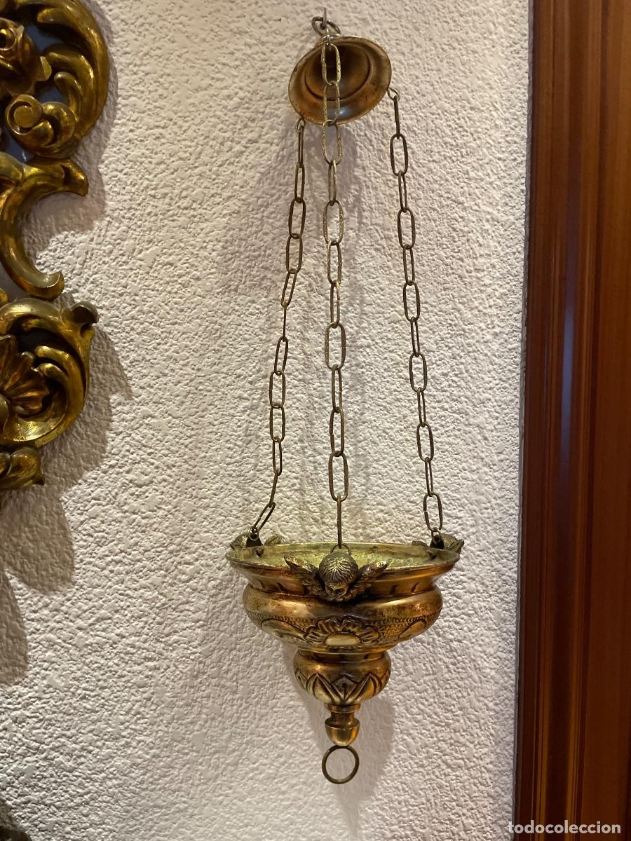Antig&uuml;edades: L&aacute;mpara votiva de iglesia. - Foto 6
