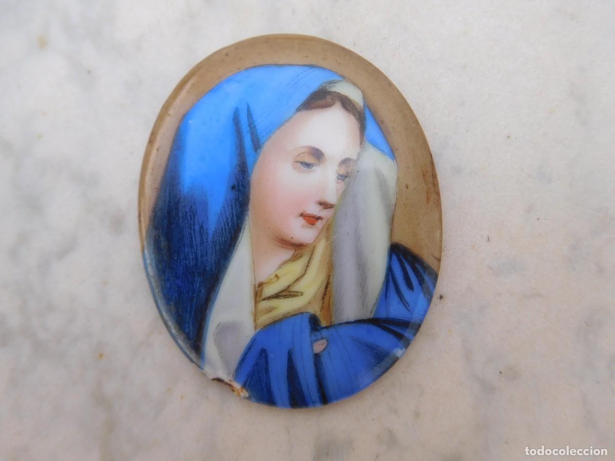 Antig&uuml;edades: Esmalte antiguo Virgen