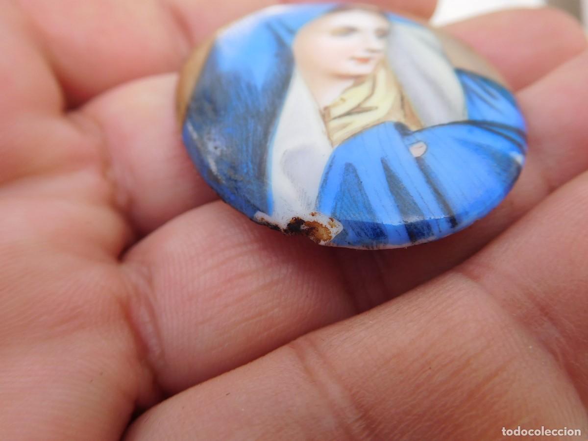 Antig&uuml;edades: Esmalte antiguo Virgen - Foto 5