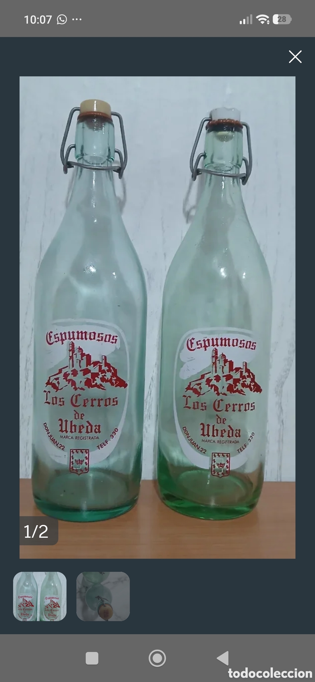 Antig&uuml;edades: Botellas antiguas de gaseosas - Foto 1