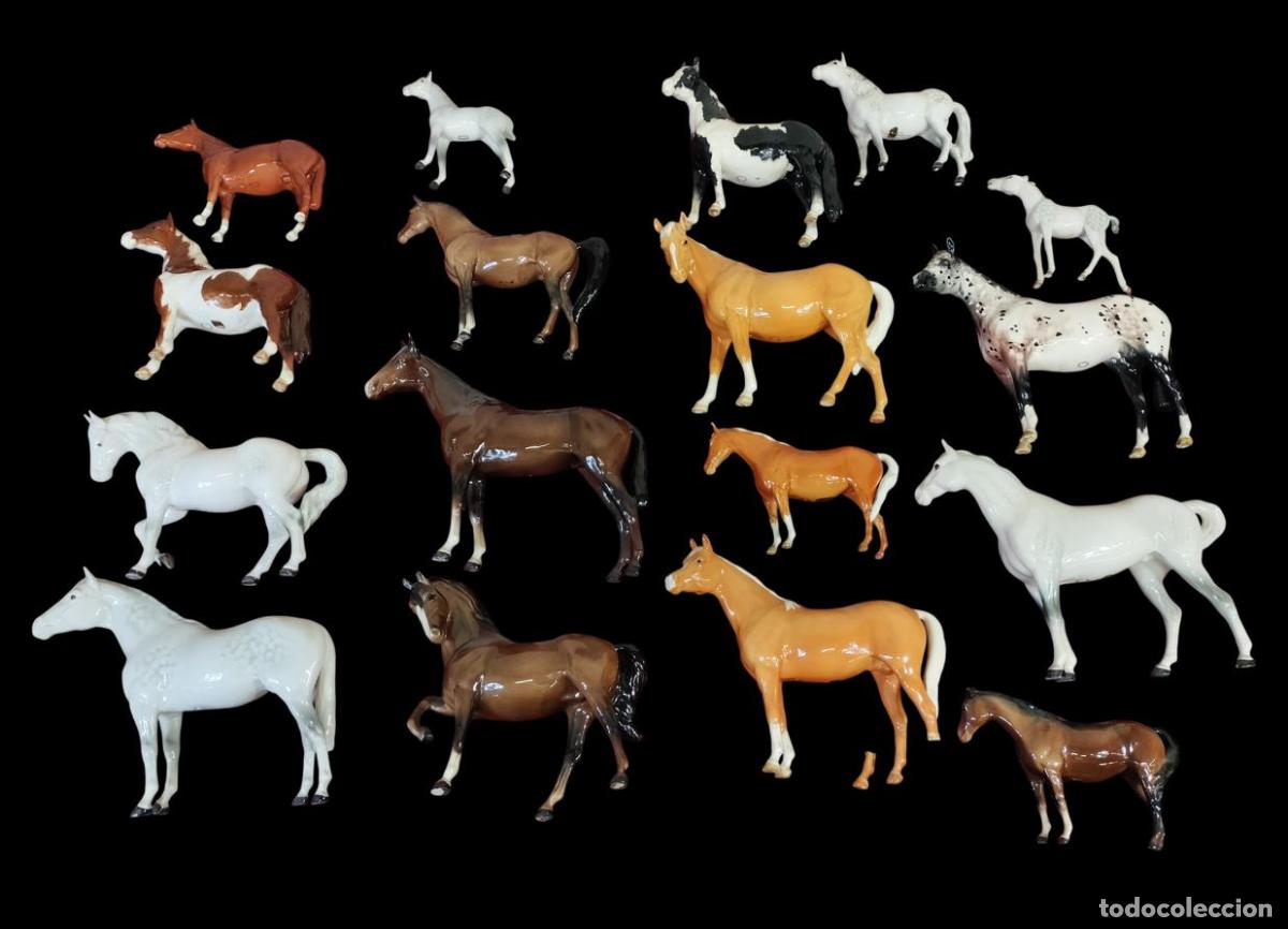 Antig&uuml;edades: GRAN COLECCI&Oacute;N DE FIGURAS DE CABALLOS (17). PORCELANA BESWICK. INGLATERRA. CIRCA 1940-1989