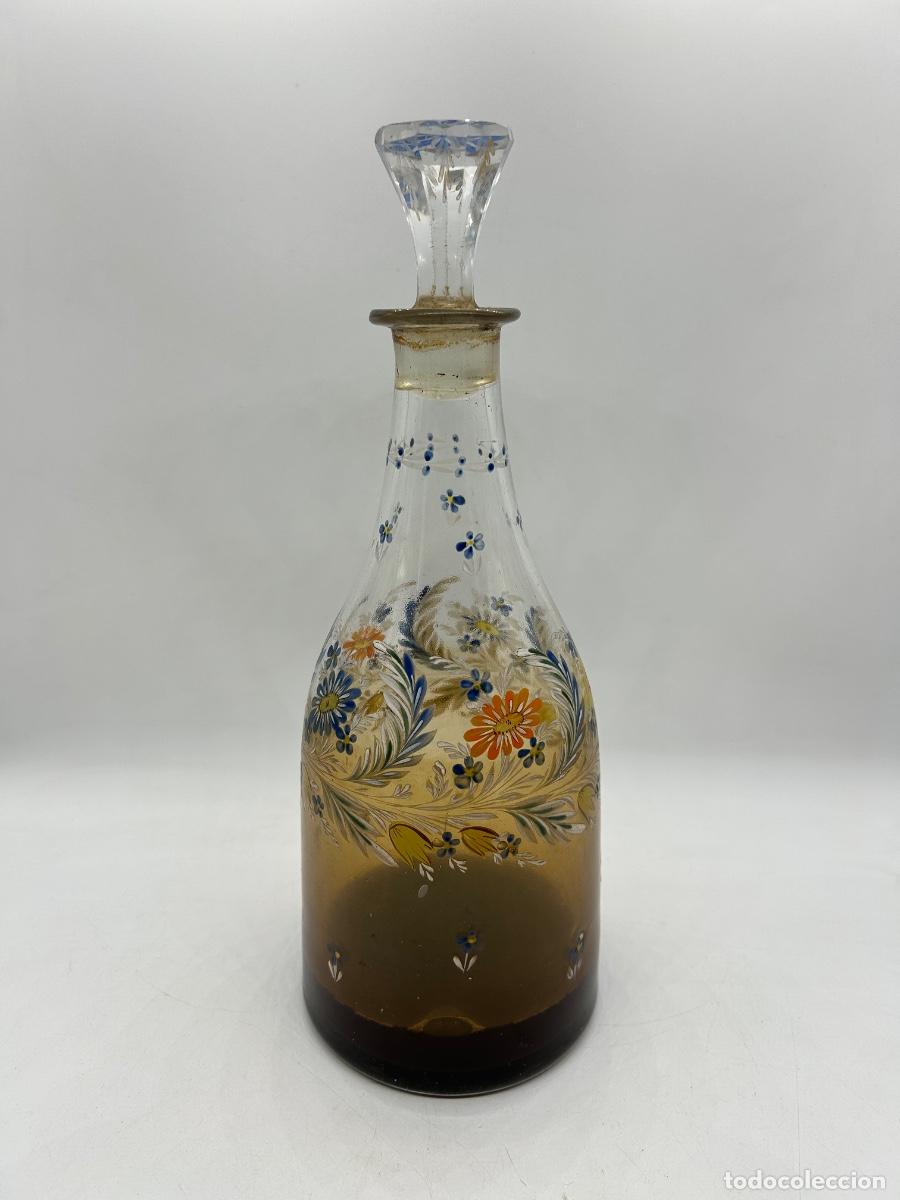 Antig&uuml;edades: LA REAL F&Aacute;BRICA DE LA GRANJA - ANTIGUA GARRAFA O BOTELLA DE CRISTAL - S. XVIII-XIX