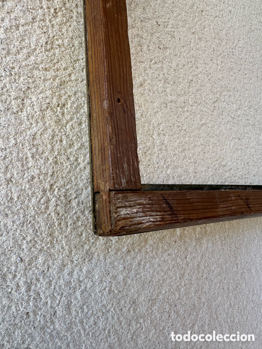 Antig&uuml;edades: Marco antiguo de madera dorada - Foto 7