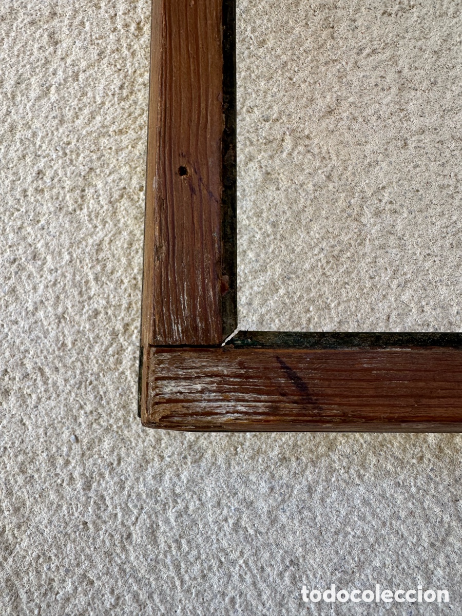 Antig&uuml;edades: Marco antiguo de madera dorada - Foto 8