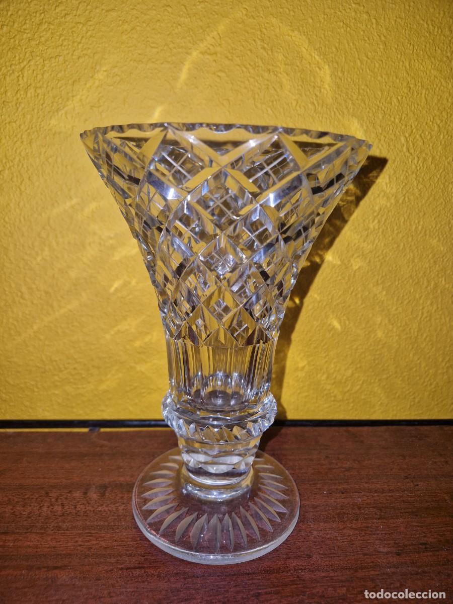 Antig&uuml;edades: Jarron cristal tallado