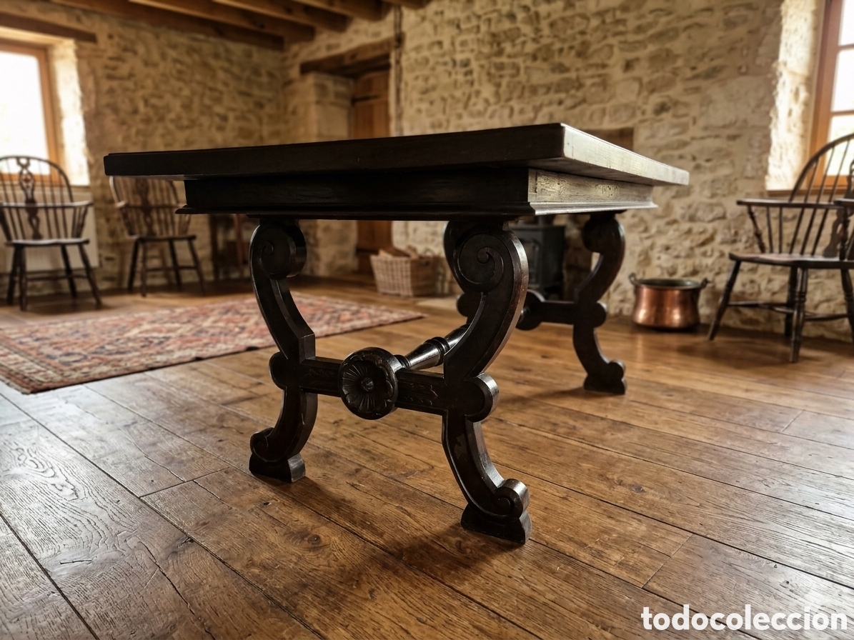 Antig&uuml;edades: Mesa de madera de comedor para ambiente r&uacute;stico - Foto 1