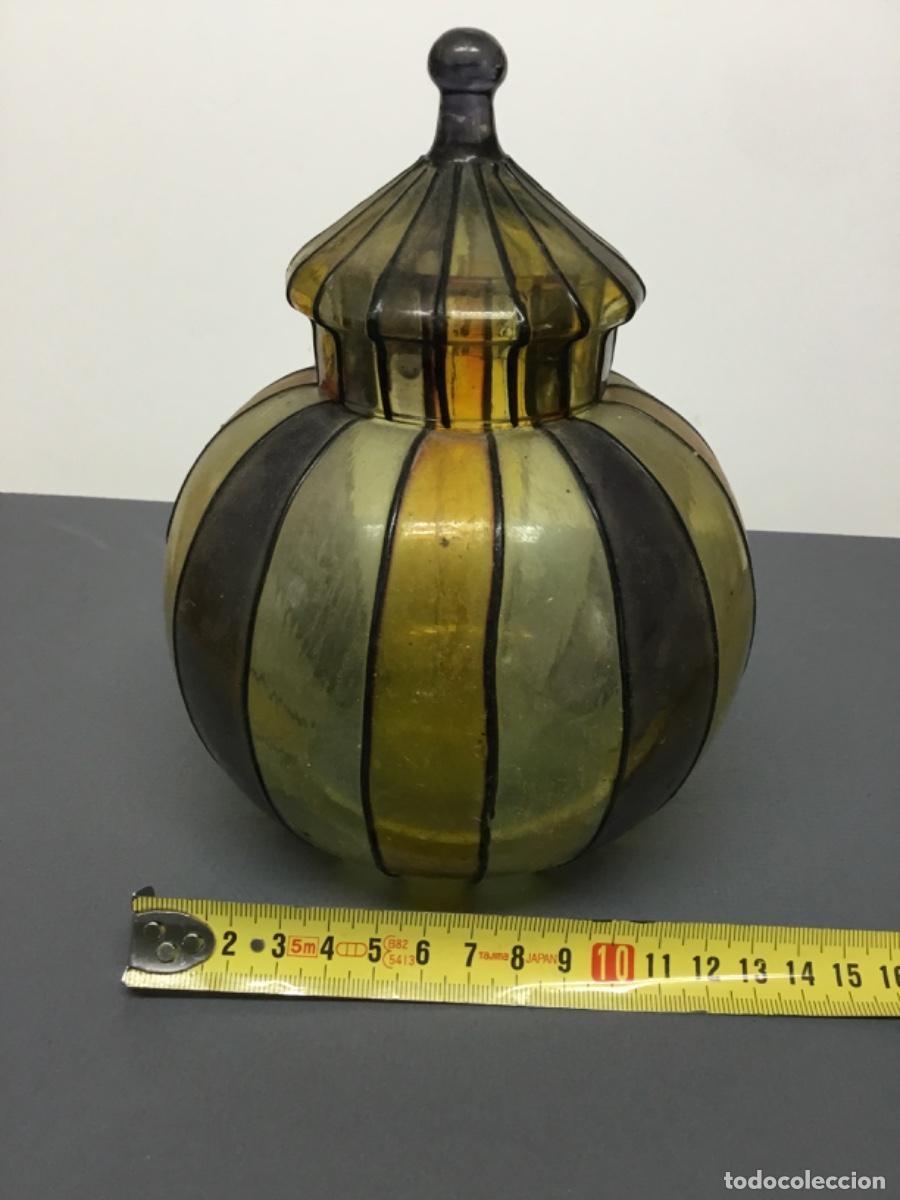 Antig&uuml;edades: Bombonera Preciosa Cristal plomado