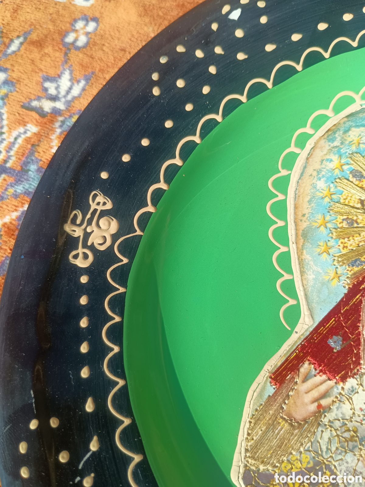 Antig&uuml;edades: Plato virgen cer&aacute;mica - Foto 4
