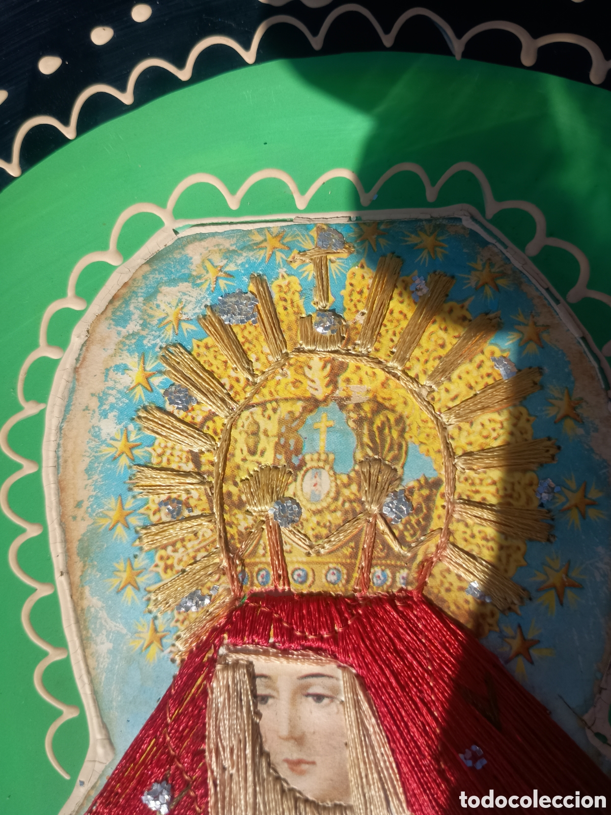 Antig&uuml;edades: Plato virgen cer&aacute;mica - Foto 5