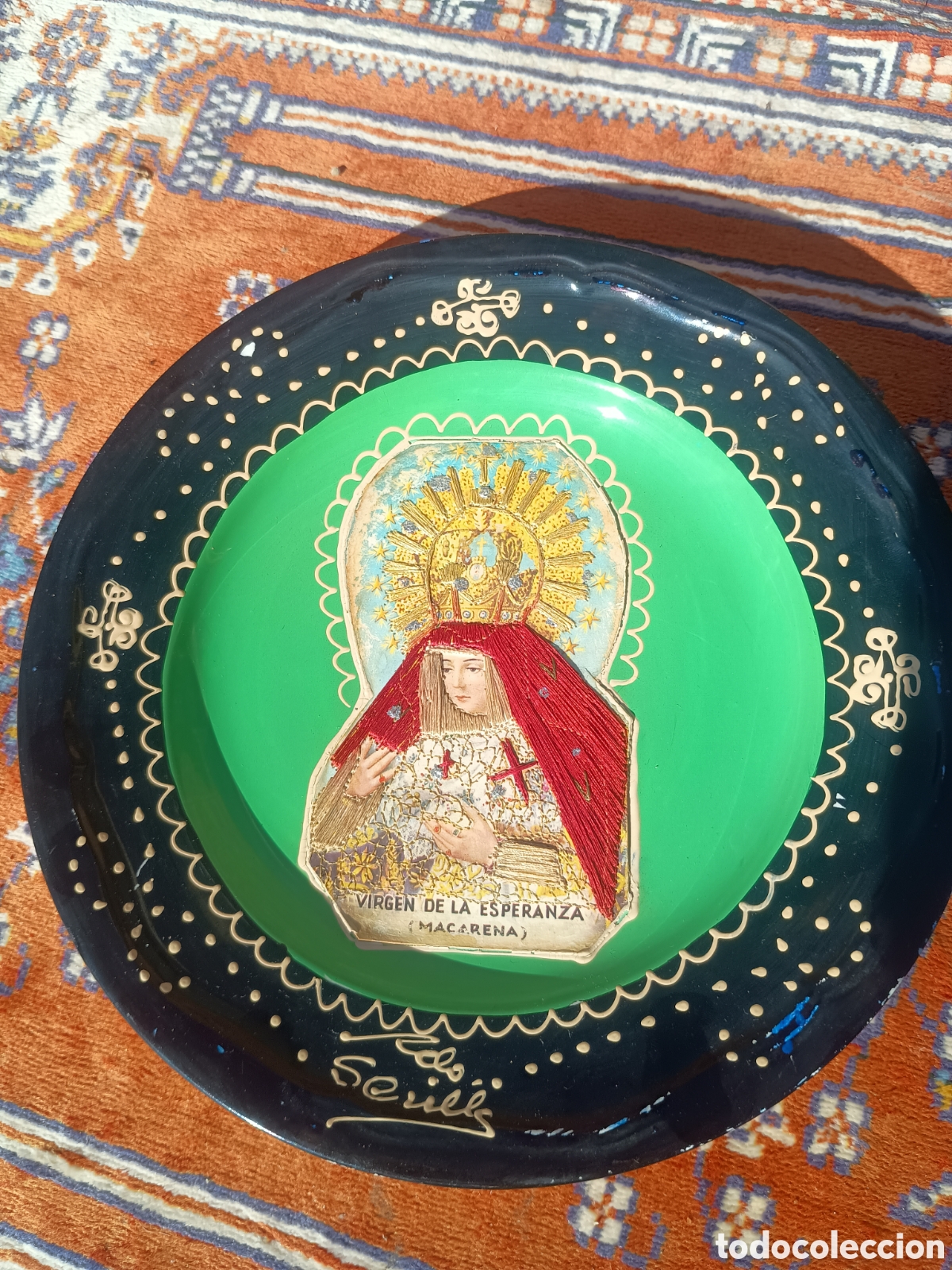 Antig&uuml;edades: Plato virgen cer&aacute;mica