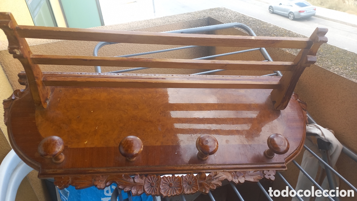 Antig&uuml;edades: Perchero sombrero vintage - Foto 5
