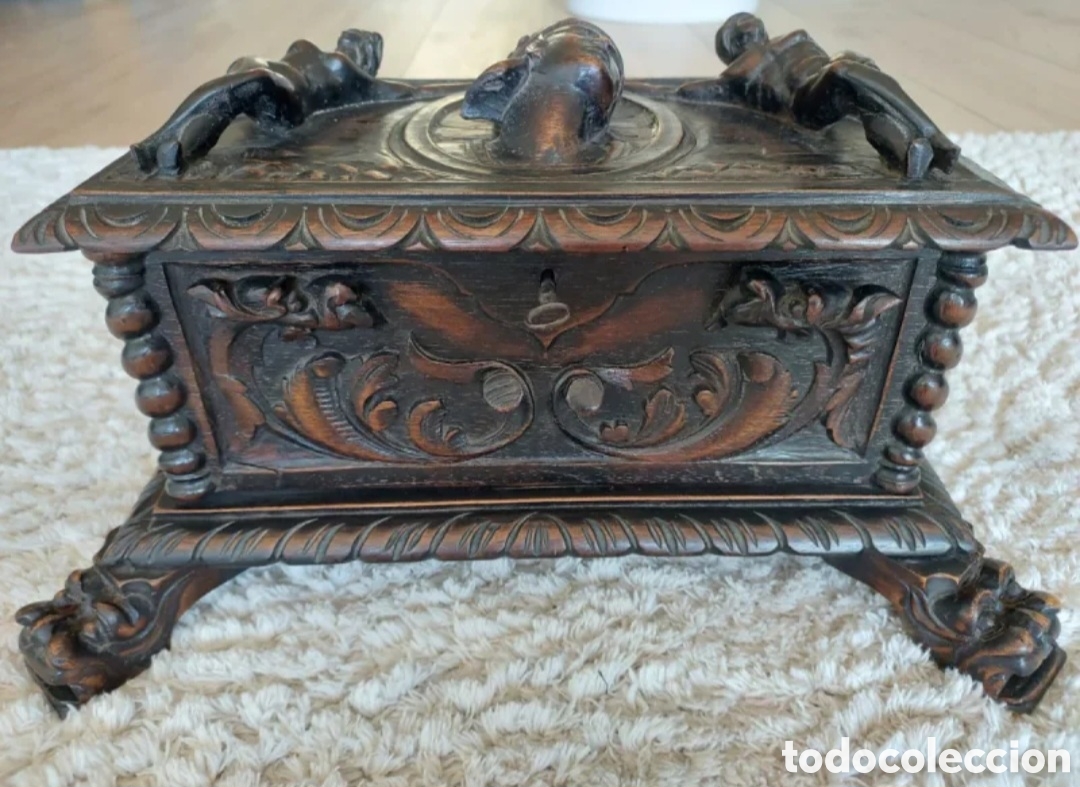 Antig&uuml;edades: Antigua caja de Madera - Foto 2