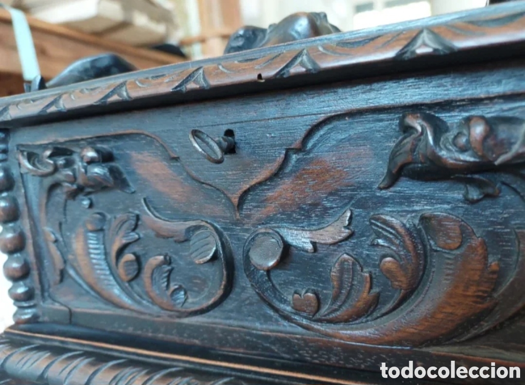 Antig&uuml;edades: Antigua caja de Madera - Foto 8