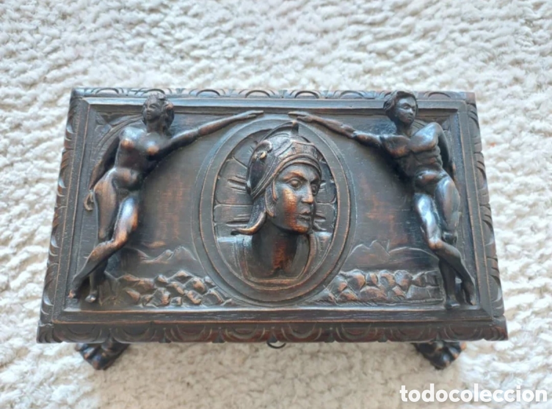 Oggetti Antichi: Antigua caja de Madera