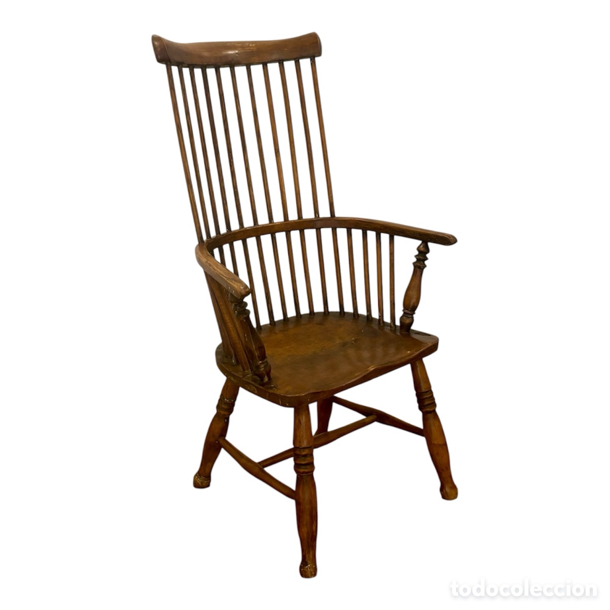 Antig&uuml;edades: Silla Windsor inglesa Circa 1.820. - Foto 3