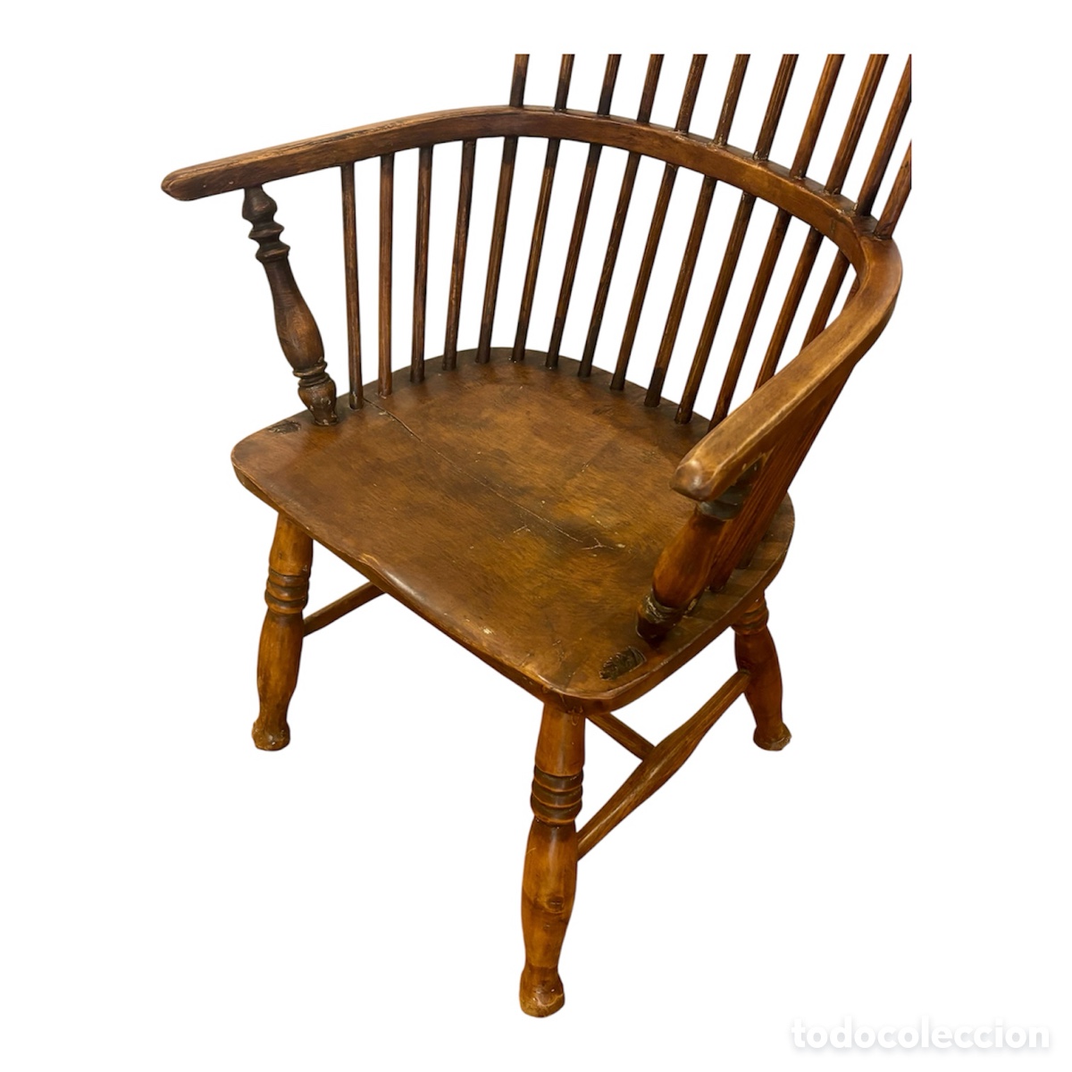 Antig&uuml;edades: Silla Windsor inglesa Circa 1.820. - Foto 8