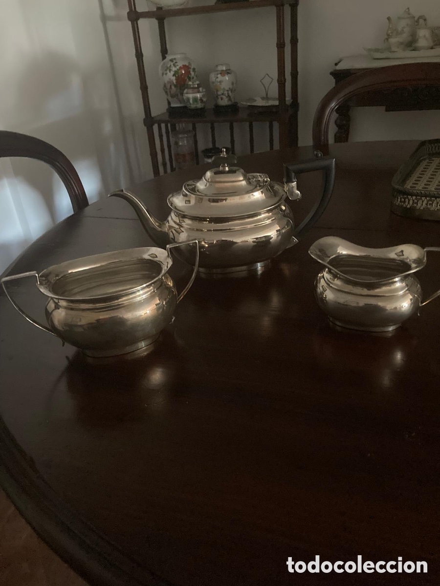 Antig&uuml;edades: Juego de t&eacute; Art Dec&oacute; de plata inglesa