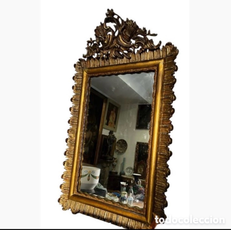 Antig&uuml;edades: Espejo de pared estilo Luis XVI / Segundo Imperio Autor: Jeanselme Fr&egrave;res, ebanistas de Napole&oacute;n III
