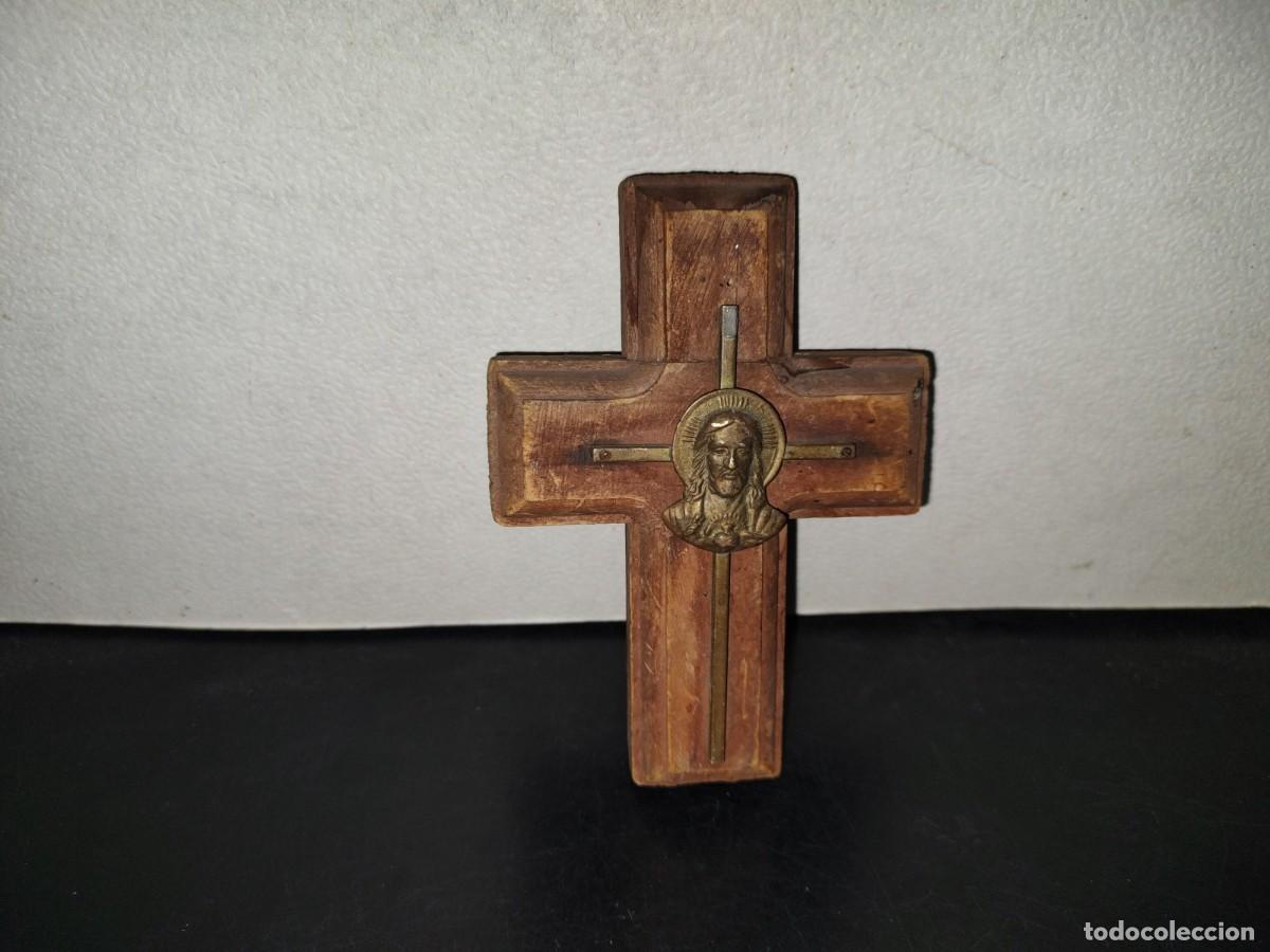 Antig&uuml;edades: A4- Crucifijo Vintage De Madera - 80'S