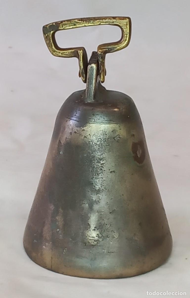 Antig&uuml;edades: ANTIGUA CAMPANA , CAMPANILLA DE BRONCE - Foto 3