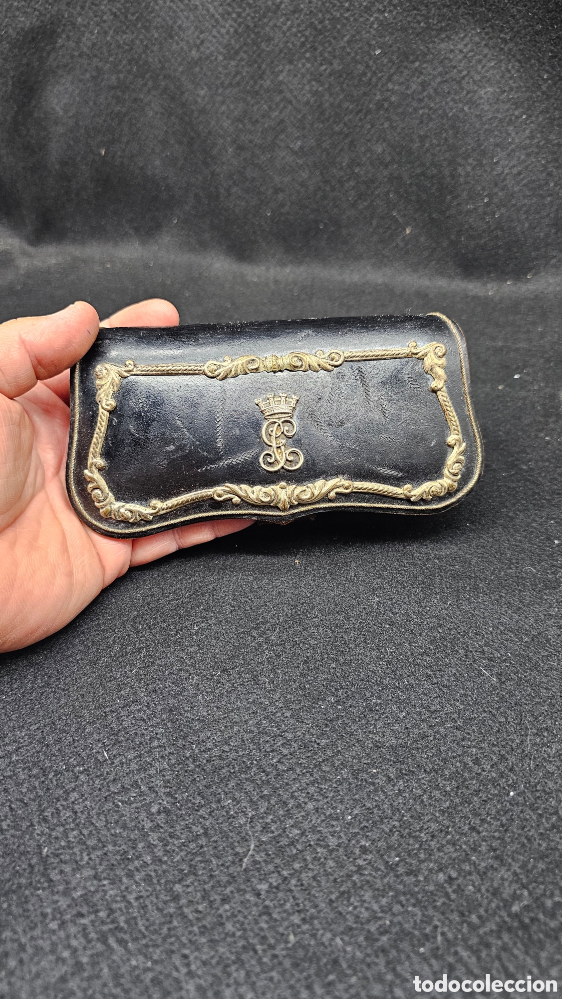 Antig&uuml;edades: Cartuchera / cartucherin de gala &eacute;poca de Alfonso XIII