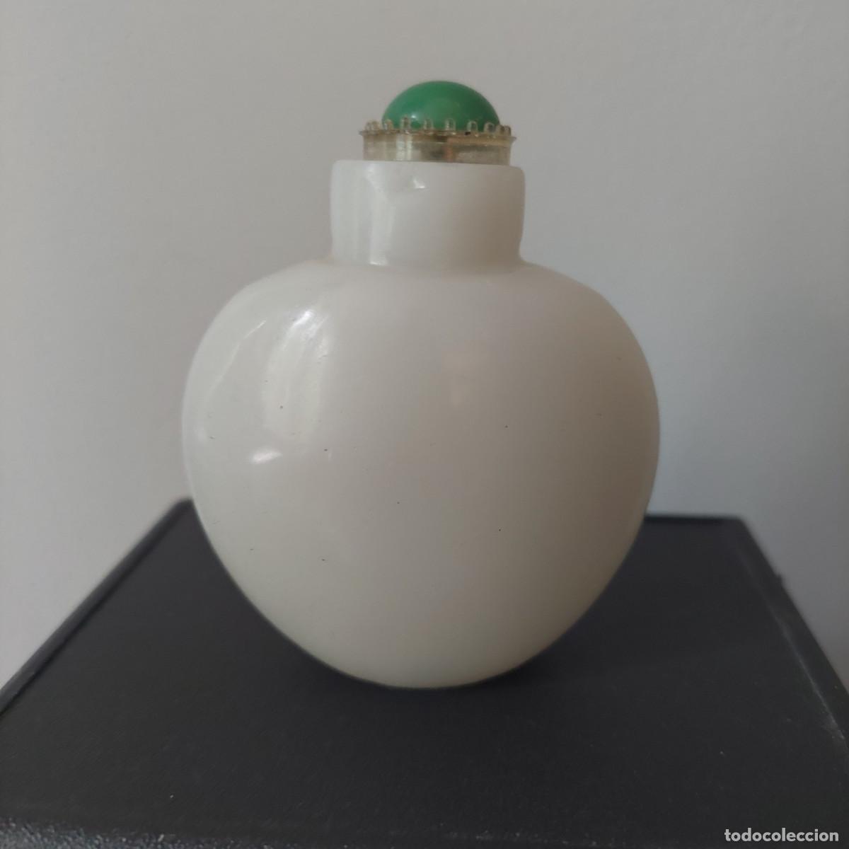Antig&uuml;edades: Tabaquera china snuff bottle cristal Jade XIX