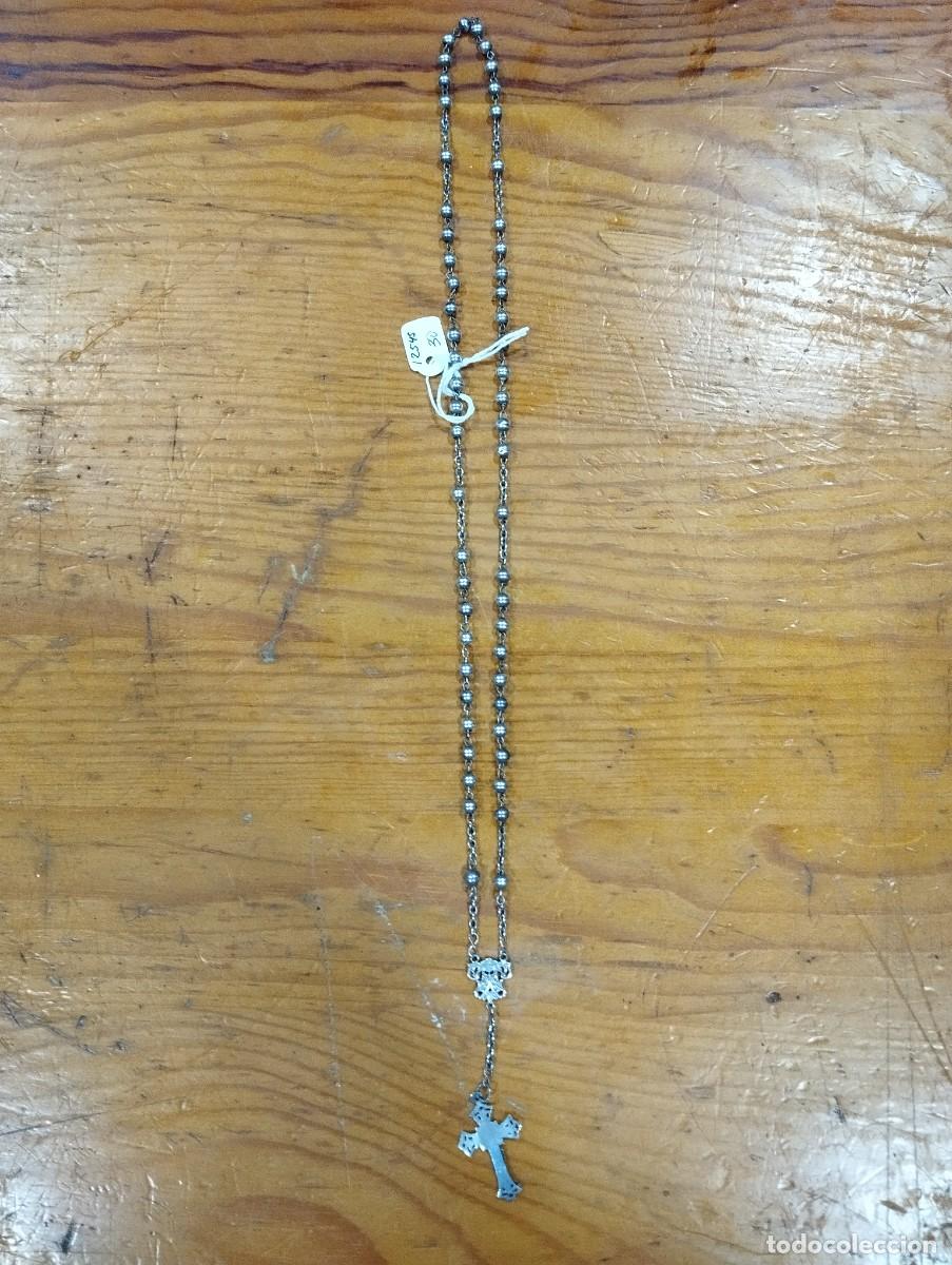 Antiguidades: ROSARIO DE PLATA ANTIGUO.