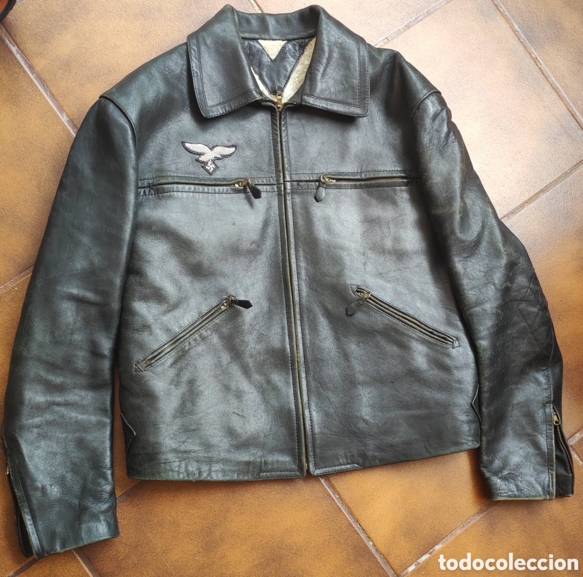 Antig&uuml;edades: Chaqueta guerrera piloto alem&aacute;n Luftwaffe ww2
