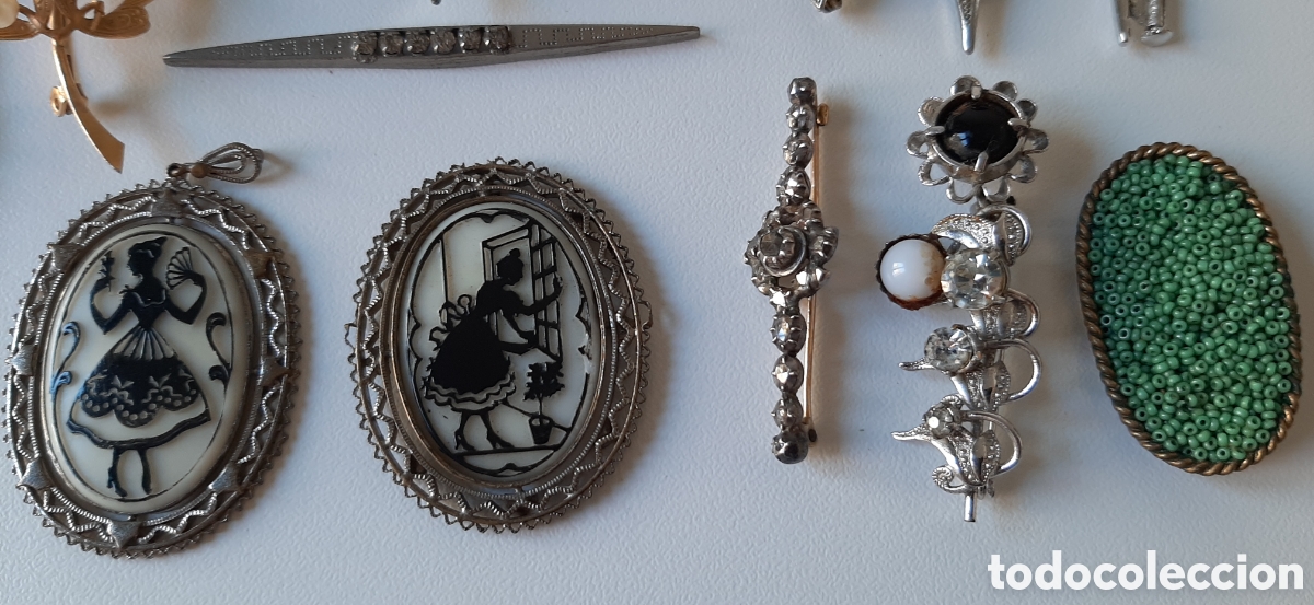 Antig&uuml;edades: Lote de broches antiguos - Foto 2
