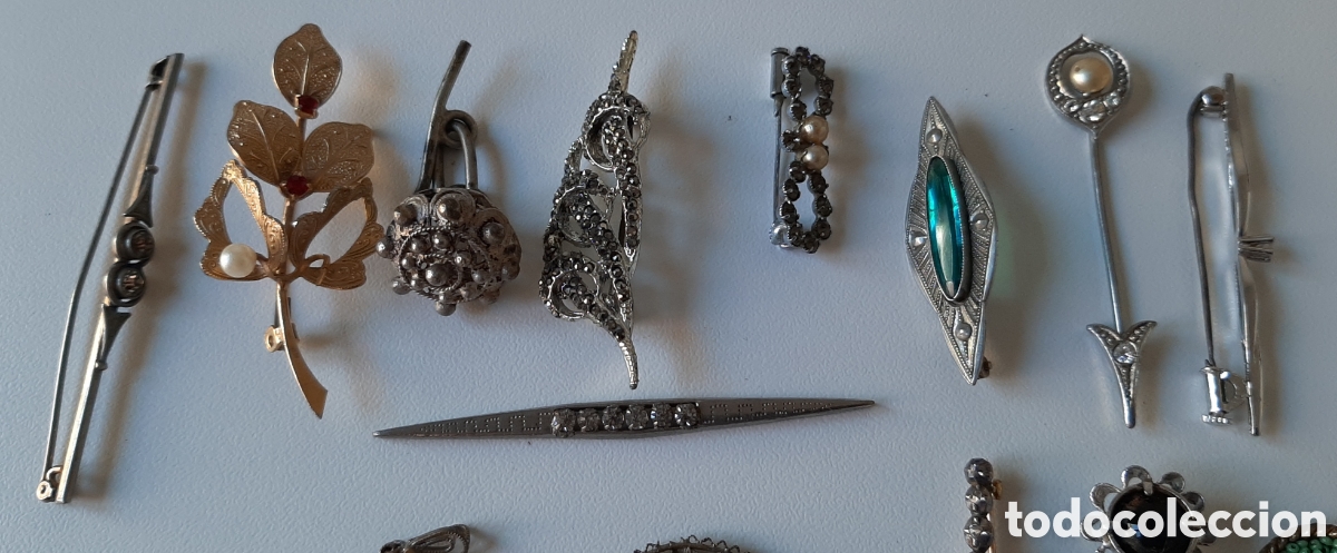 Antig&uuml;edades: Lote de broches antiguos - Foto 3