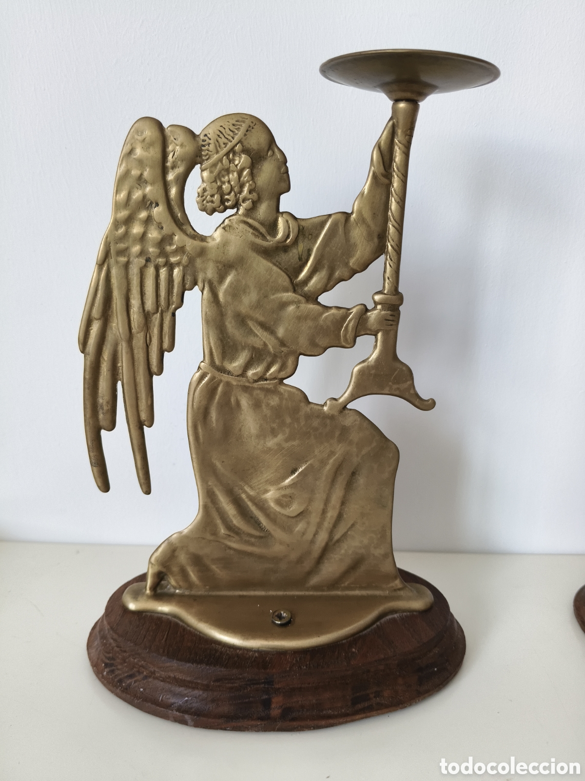 Antig&uuml;edades: Candeleros de bronce estilo Art Deco - Foto 2