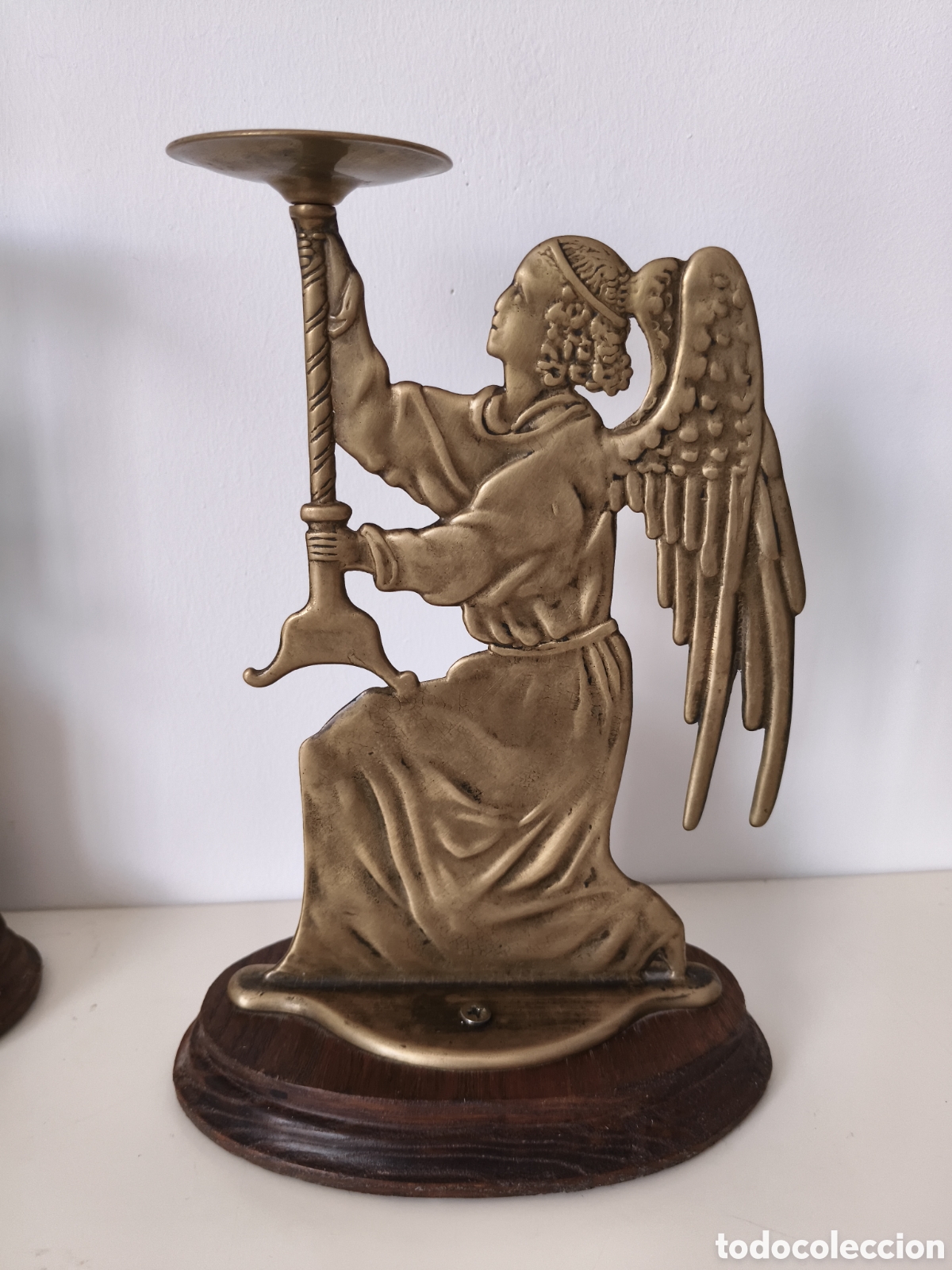 Antig&uuml;edades: Candeleros de bronce estilo Art Deco - Foto 3