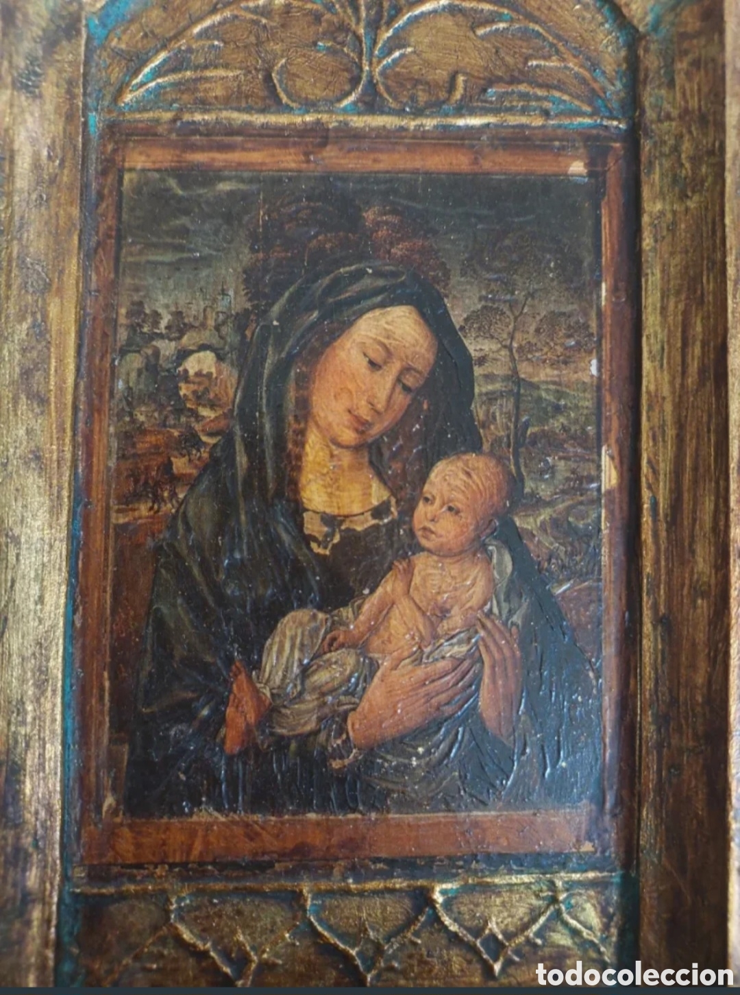 Antig&uuml;edades: Antiguo tr&iacute;ptico religioso - Foto 5