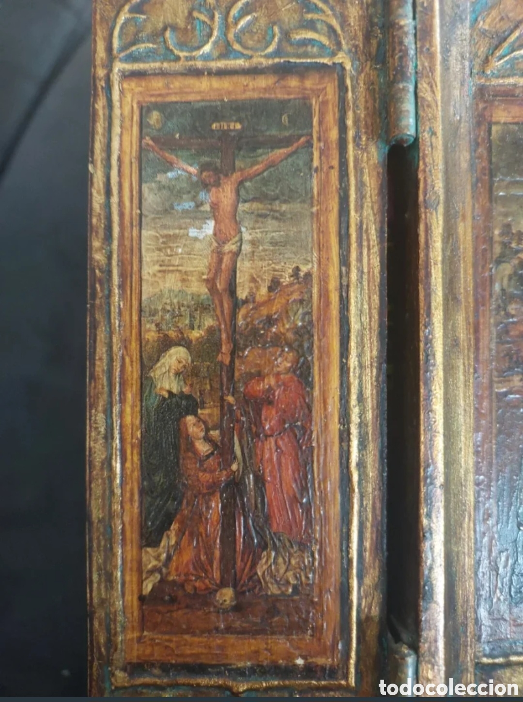 Antig&uuml;edades: Antiguo tr&iacute;ptico religioso - Foto 6