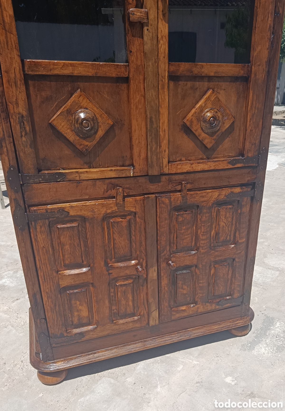 Antig&uuml;edades: Alacena castellana de madera - Foto 2