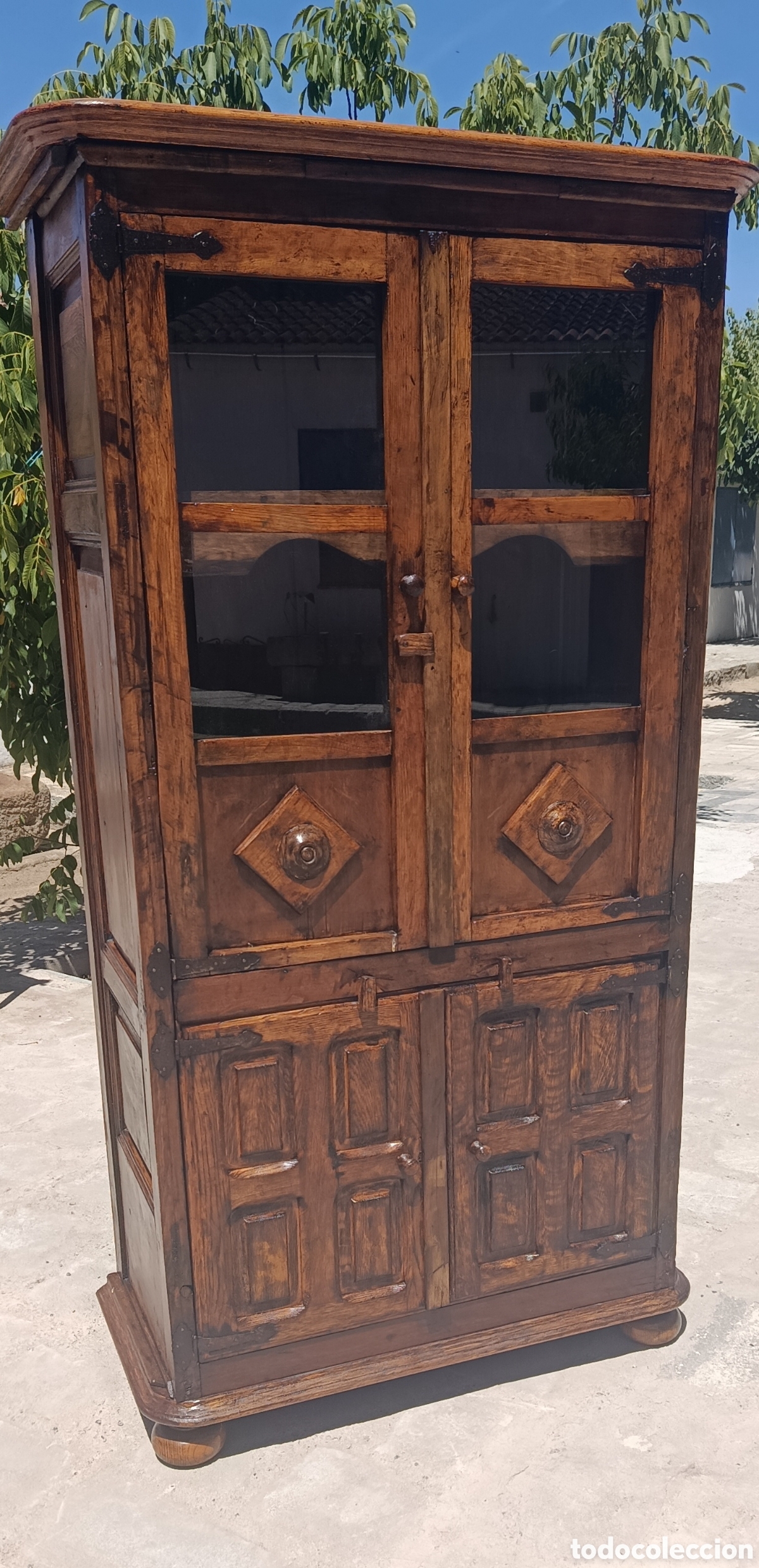Antig&uuml;edades: Alacena castellana de madera - Foto 3