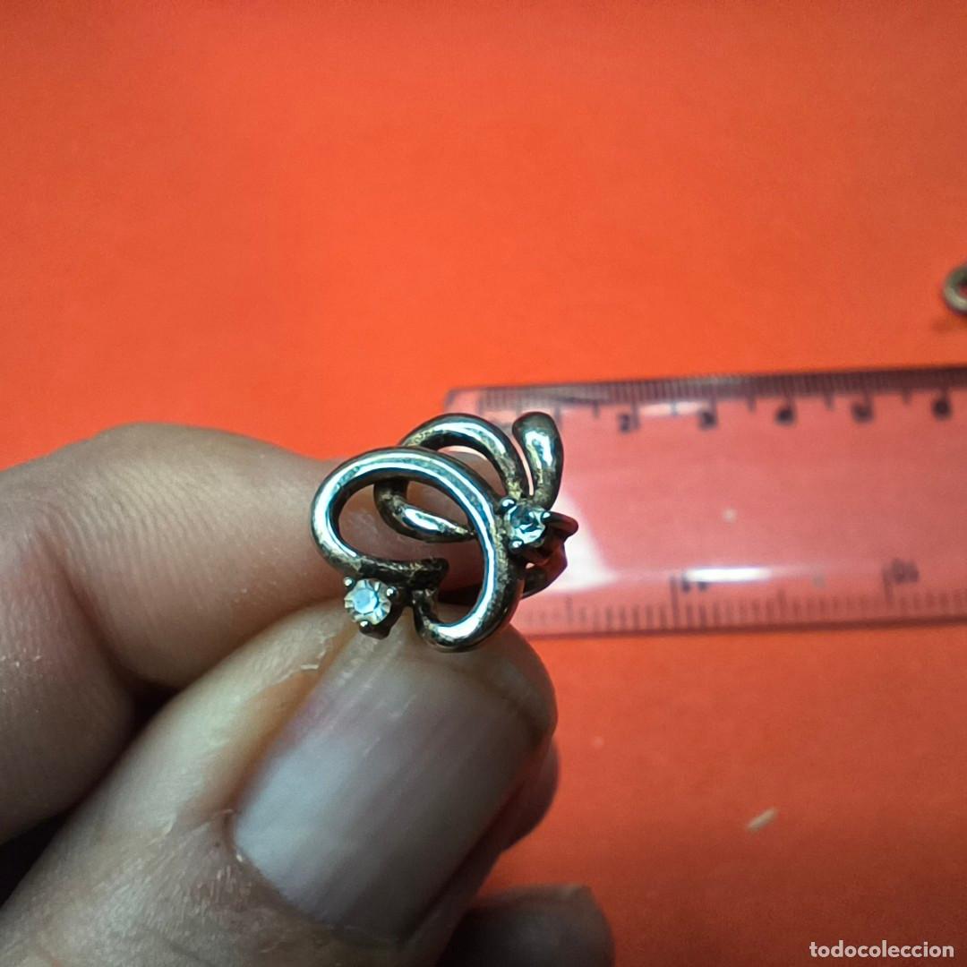 Antig&uuml;edades: 001519COM-Pendientes de plata y p&igrave;edas - Foto 3