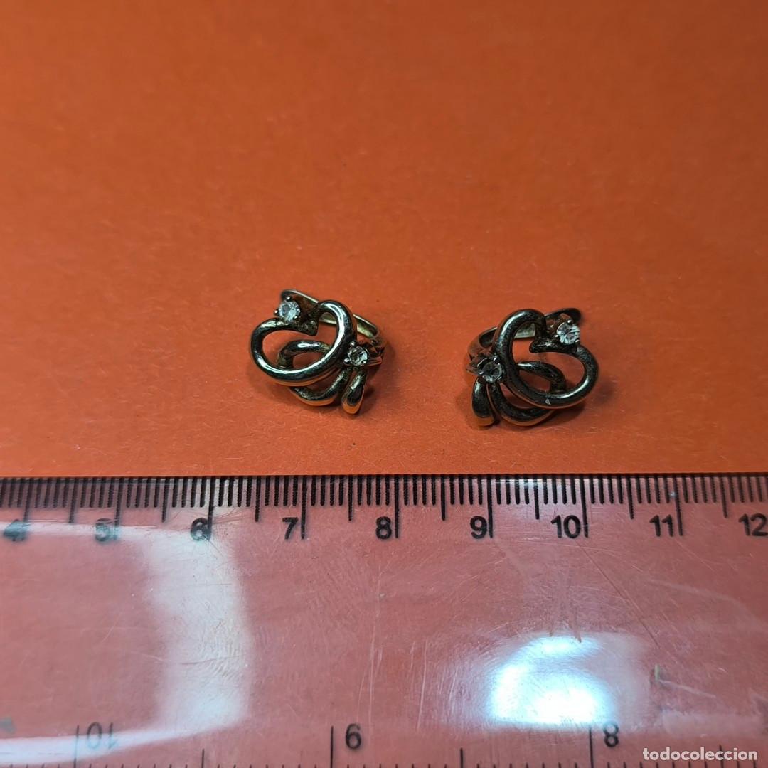 Antig&uuml;edades: 001519COM-Pendientes de plata y p&igrave;edas - Foto 4