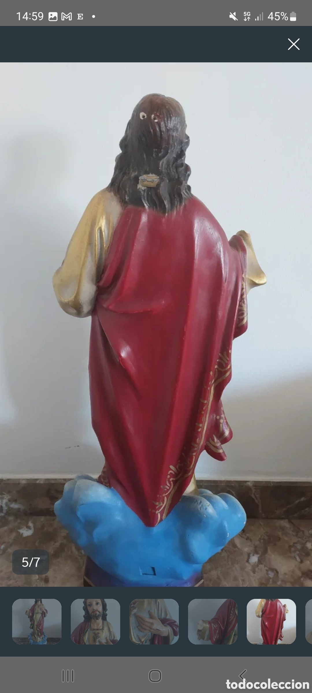 Antig&uuml;edades: Figura de Jesucristo - Foto 5