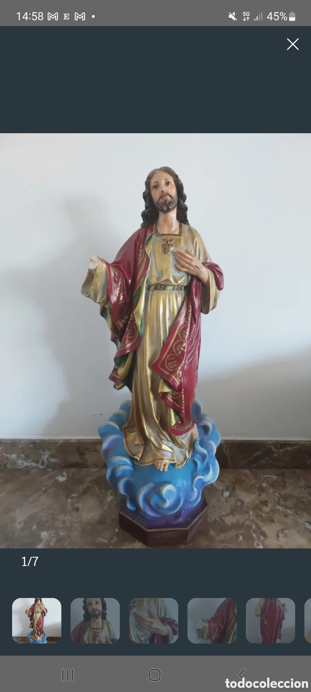 Antig&uuml;edades: Figura de Jesucristo - Foto 1