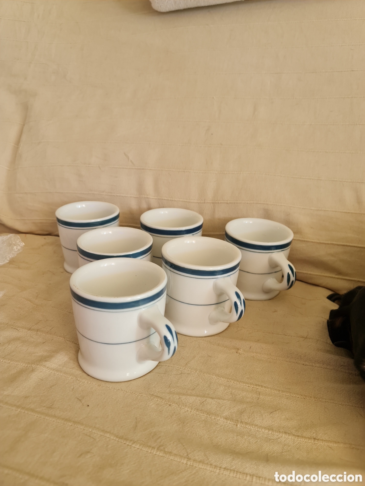 Antiquit&auml;ten: Cer&aacute;mica Montgatina (CIM) Juego de 6 Tazas Vintage
