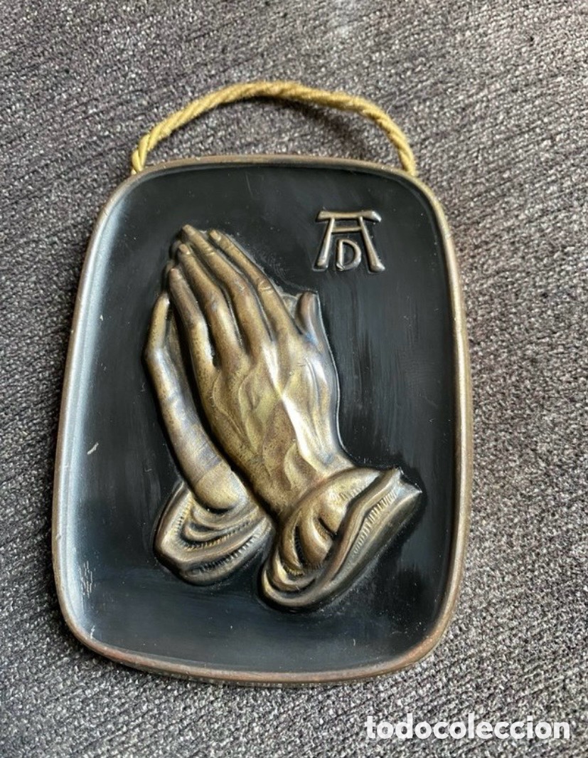 Antig&uuml;edades: Placa Manos En Oracion