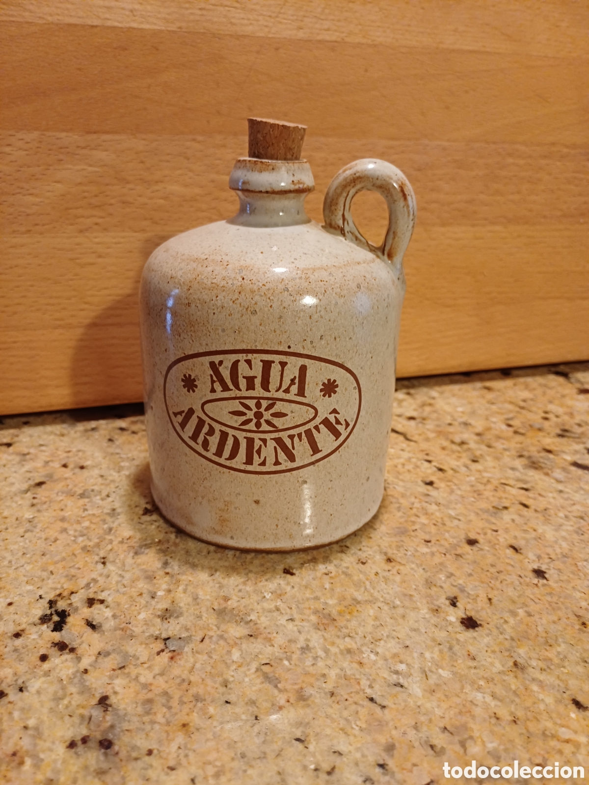 Antig&uuml;edades: Botella aguardiente barro vitrificada - Foto 2