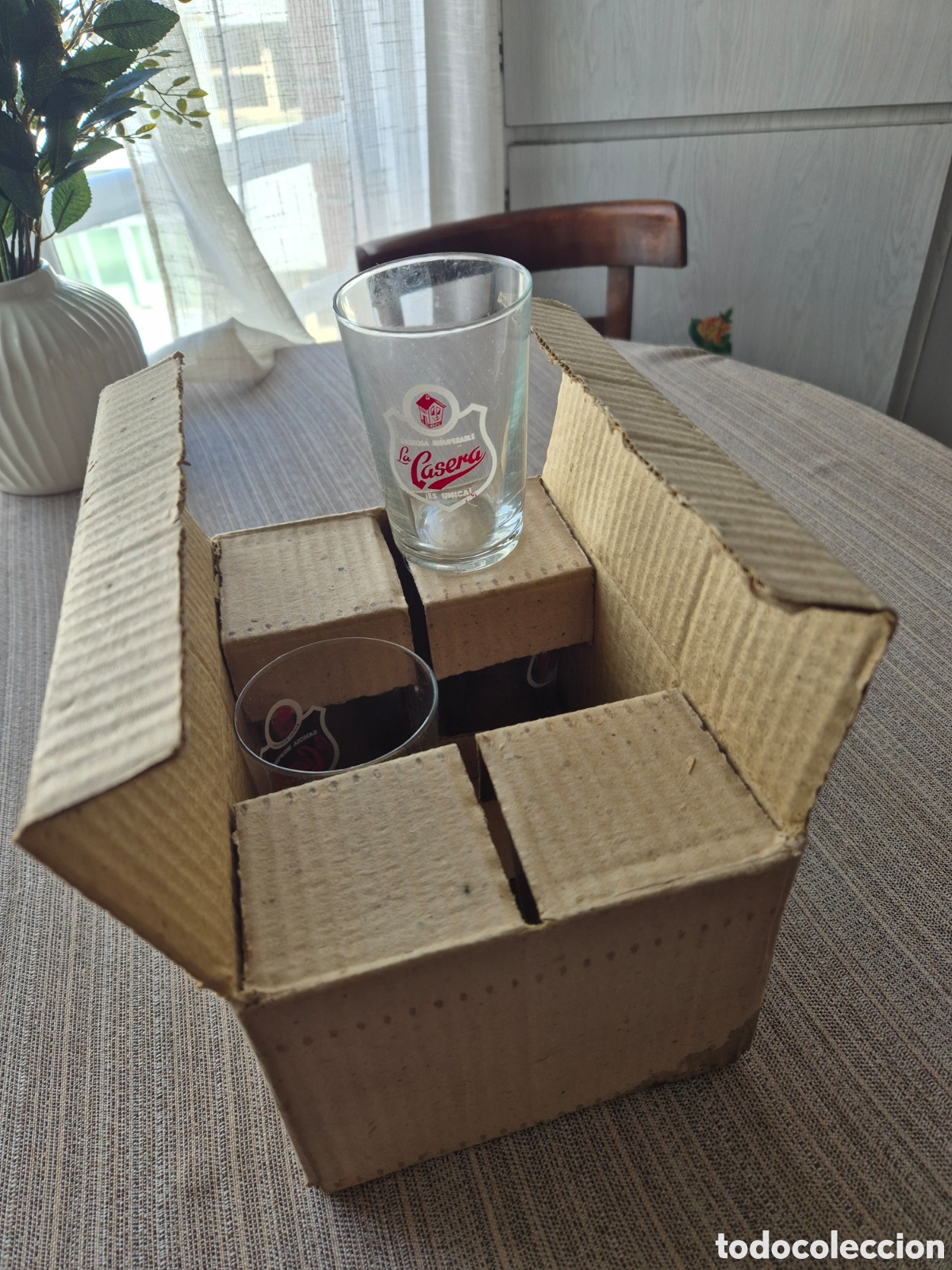 Antig&uuml;edades: Vasos La Casera vintage - Foto 1