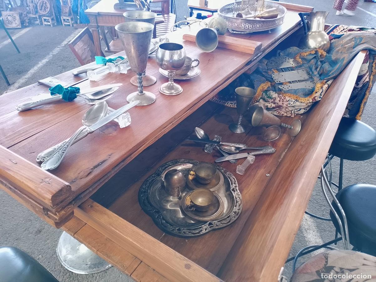 Antig&uuml;edades: Antigua pastera restaurada convertida en mesa alta - Foto 4