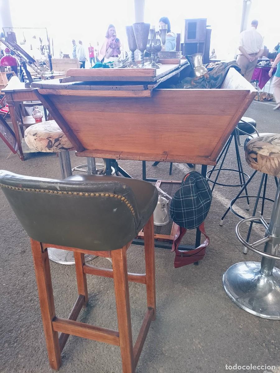 Antig&uuml;edades: Antigua pastera restaurada convertida en mesa alta - Foto 5